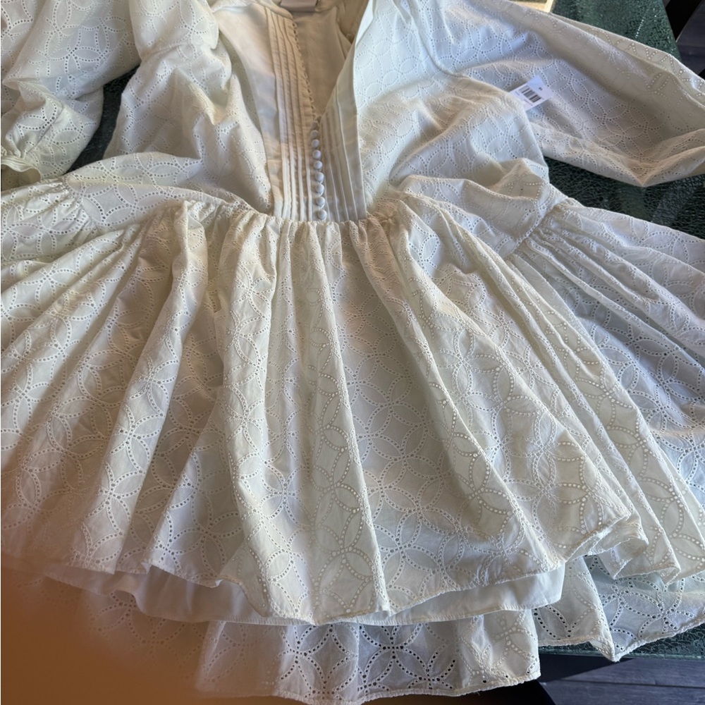 Acler White Eyelet Dress 10 - Picture 13 of 15